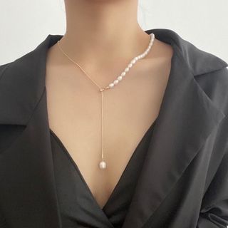 ♡大人気♡パール シルバー チェーン ネックレス ペンダント ゴールド
